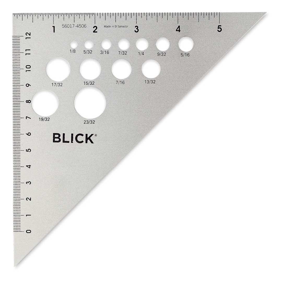 Open in modal - Blick Aluminum Triangles - 6", 45/90 - front