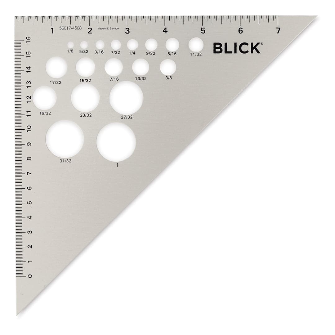 Open in modal - Blick Aluminum Triangles - 8", 45/90 - front