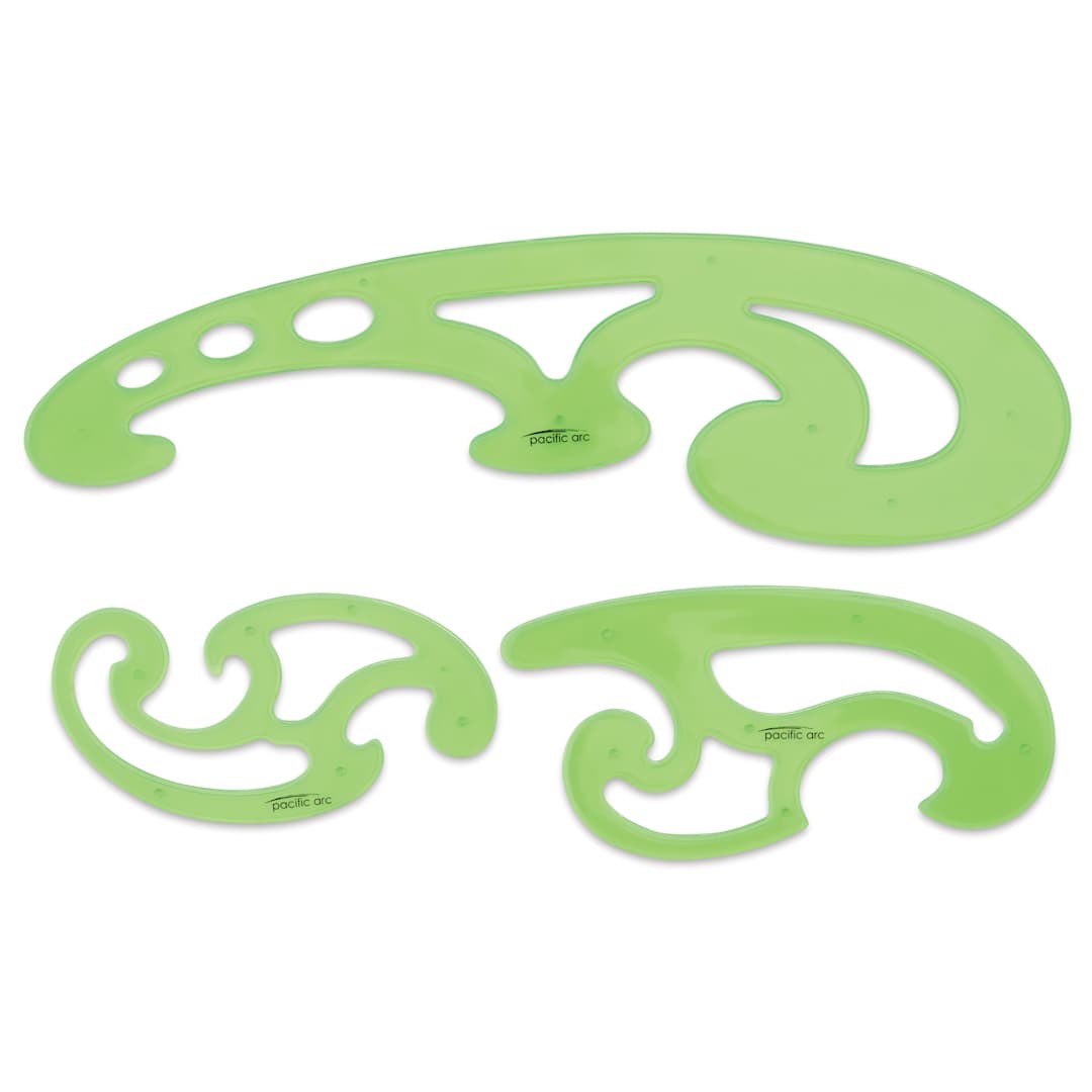 Open in modal - Pacific Arc French Curves - Set of 3, out of packaging