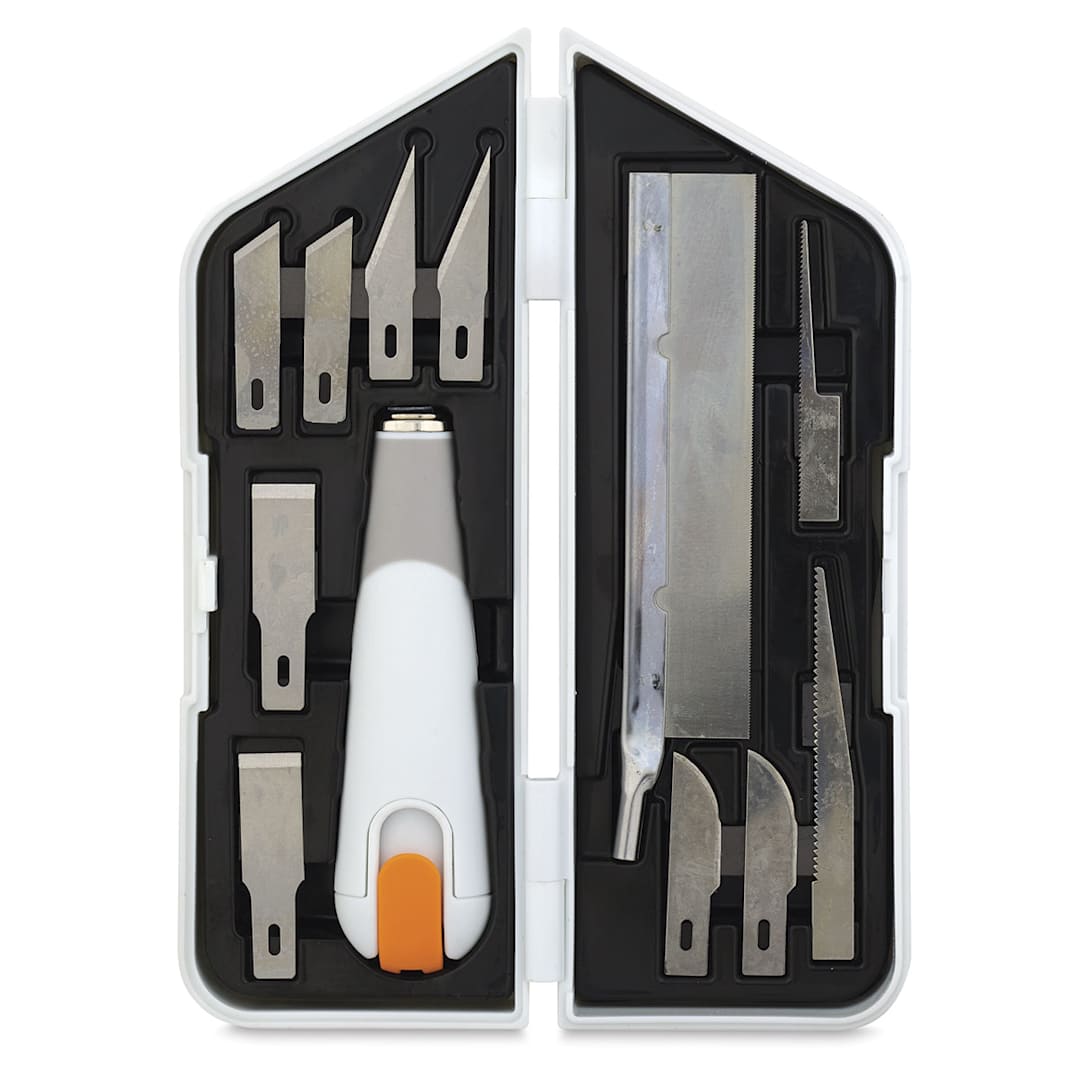 Open in modal - Fiskars Craft Knife Kit - Heavy-Duty Kit shown open