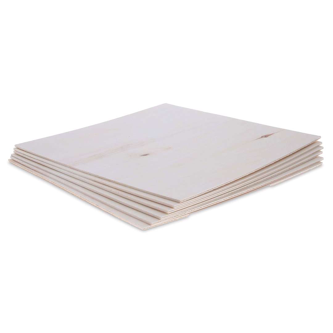 Open in modal - Midwest Products Aspen Birch Plywood - 1/10" x 12" x 12", Pkg of 6