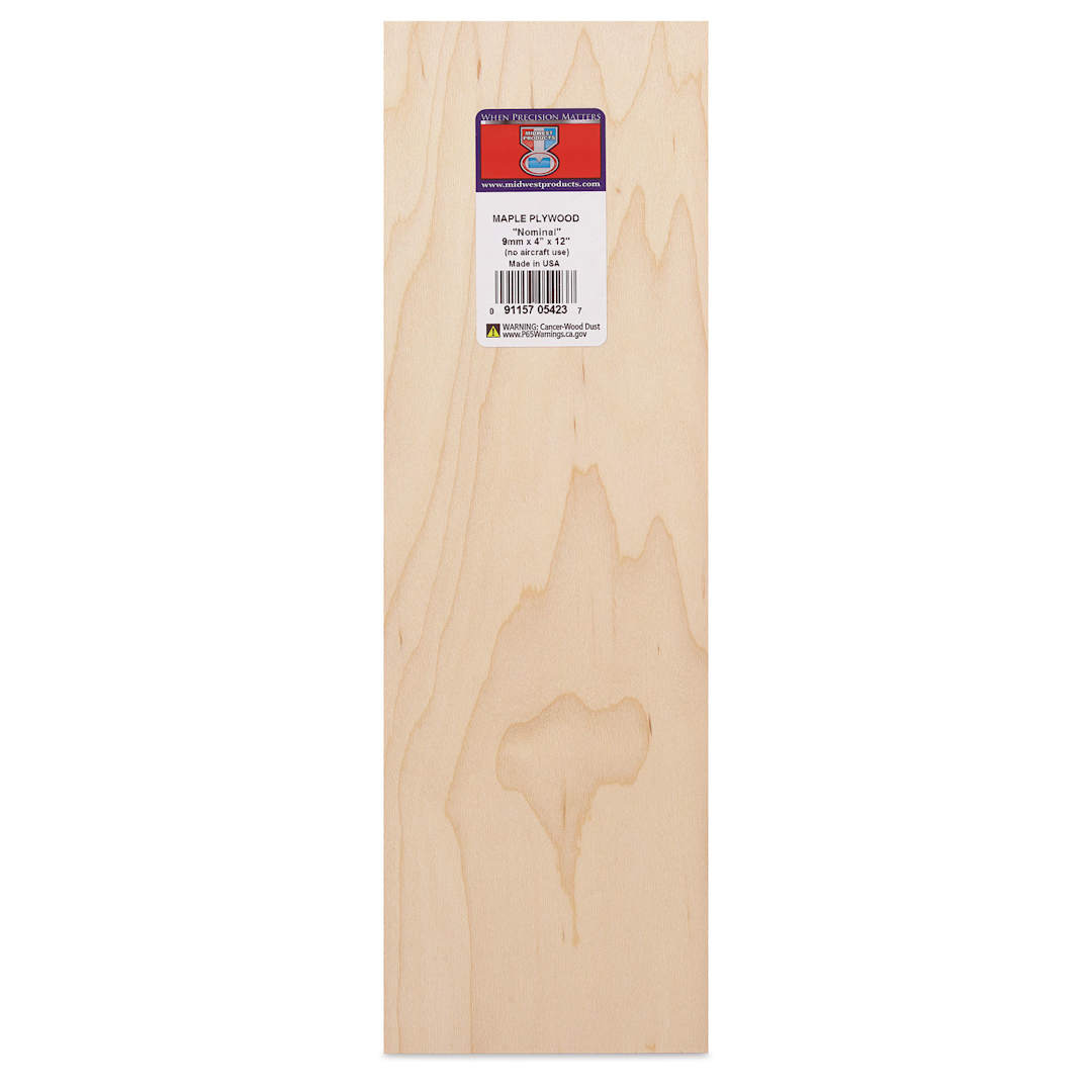 Open in modal - Midwest Products Maple Plywood - 3/8" x 4" x 12"