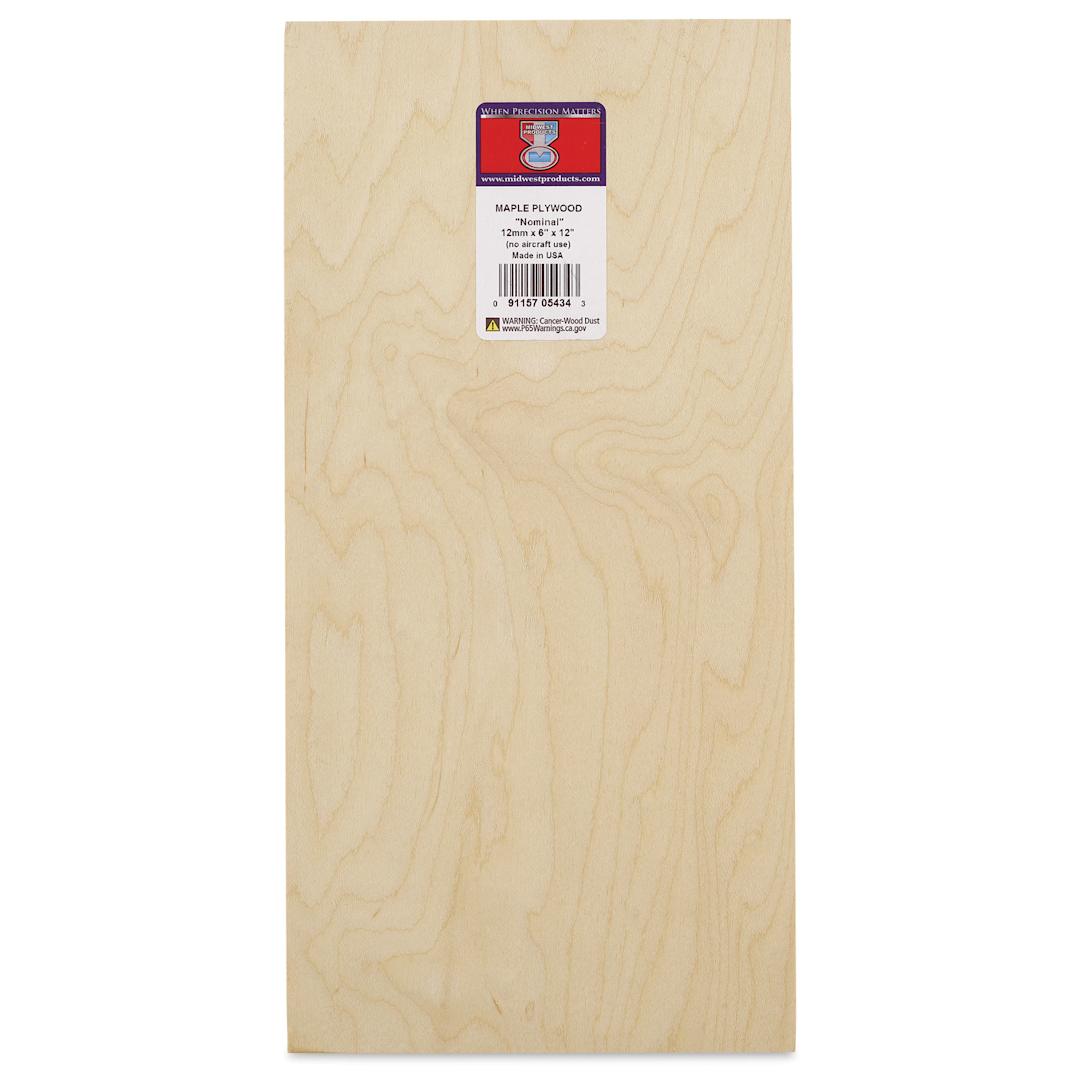 Open in modal - Midwest Products Maple Plywood - 1/2" x 6" x 12"