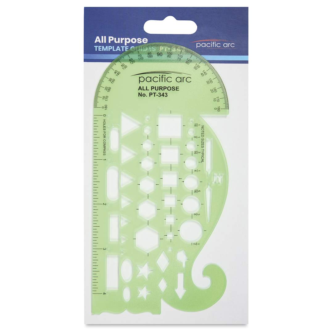 Open in modal - Pacific Arc All Purpose Drafting Template, in packaging