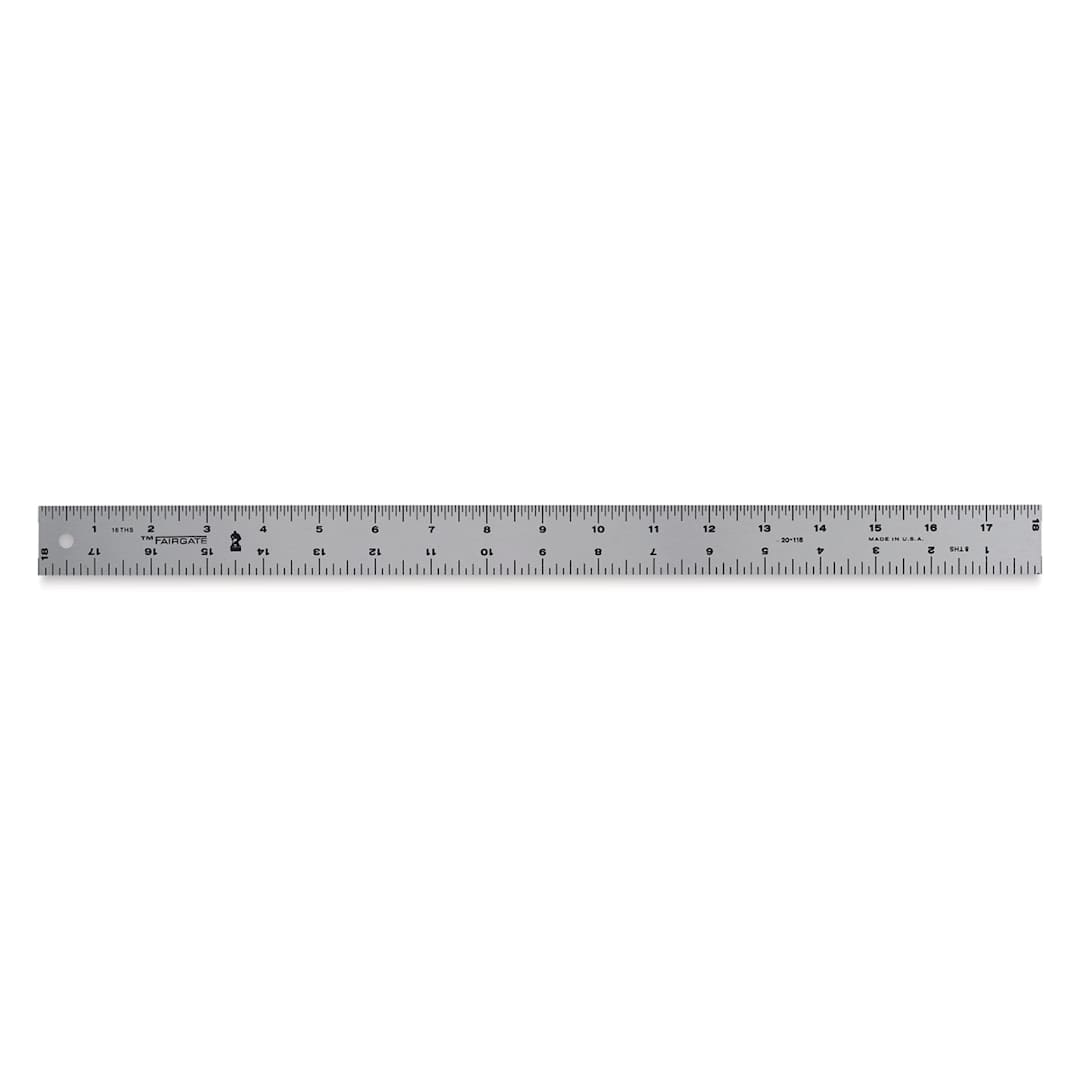Open in modal - Fairgate Aluminum Straight Edge Ruler - 18"