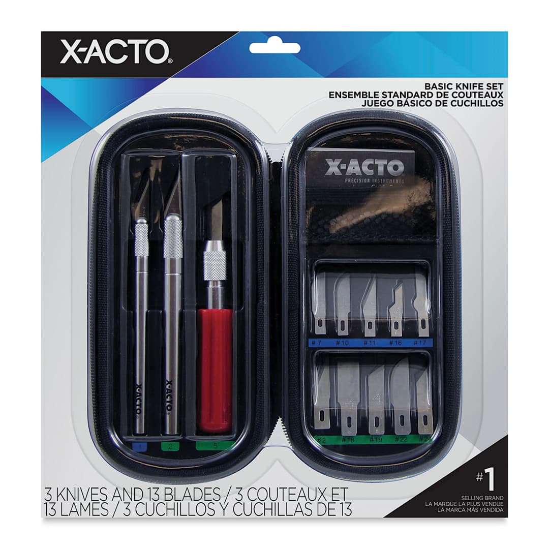 Open in modal - X-Acto Basic Knife Set with Case - Front view of package