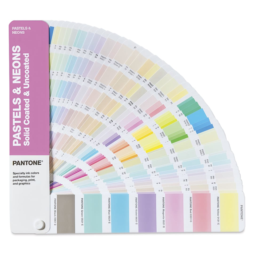 Open in modal - Pantone Pastels and Neons Color Guide - Coated and Uncoated, fanned out