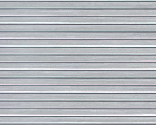 Open in modal - Plastruct Patterned Sheets, Ribbed Roof/Corrugated Siding, 1:100 Scale (finished example) 