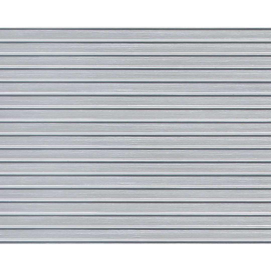 Open in modal - Plastruct Patterned Sheets, Ribbed Roof/Corrugated Siding, 1:100 Scale, finished example