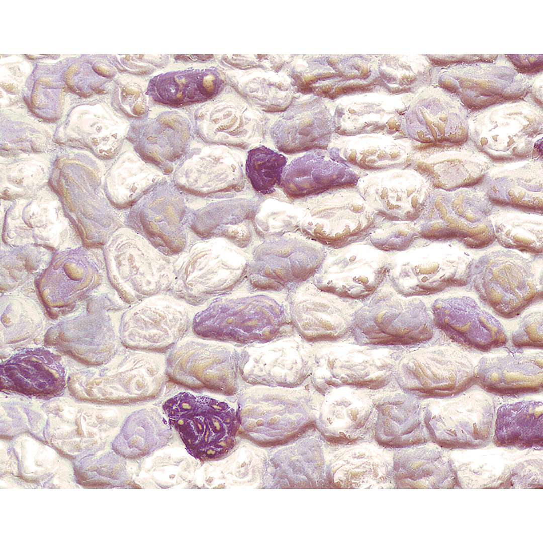 Open in modal - Plastruct Patterned Sheets, Stone Wall, 1:35 Scale, finished example