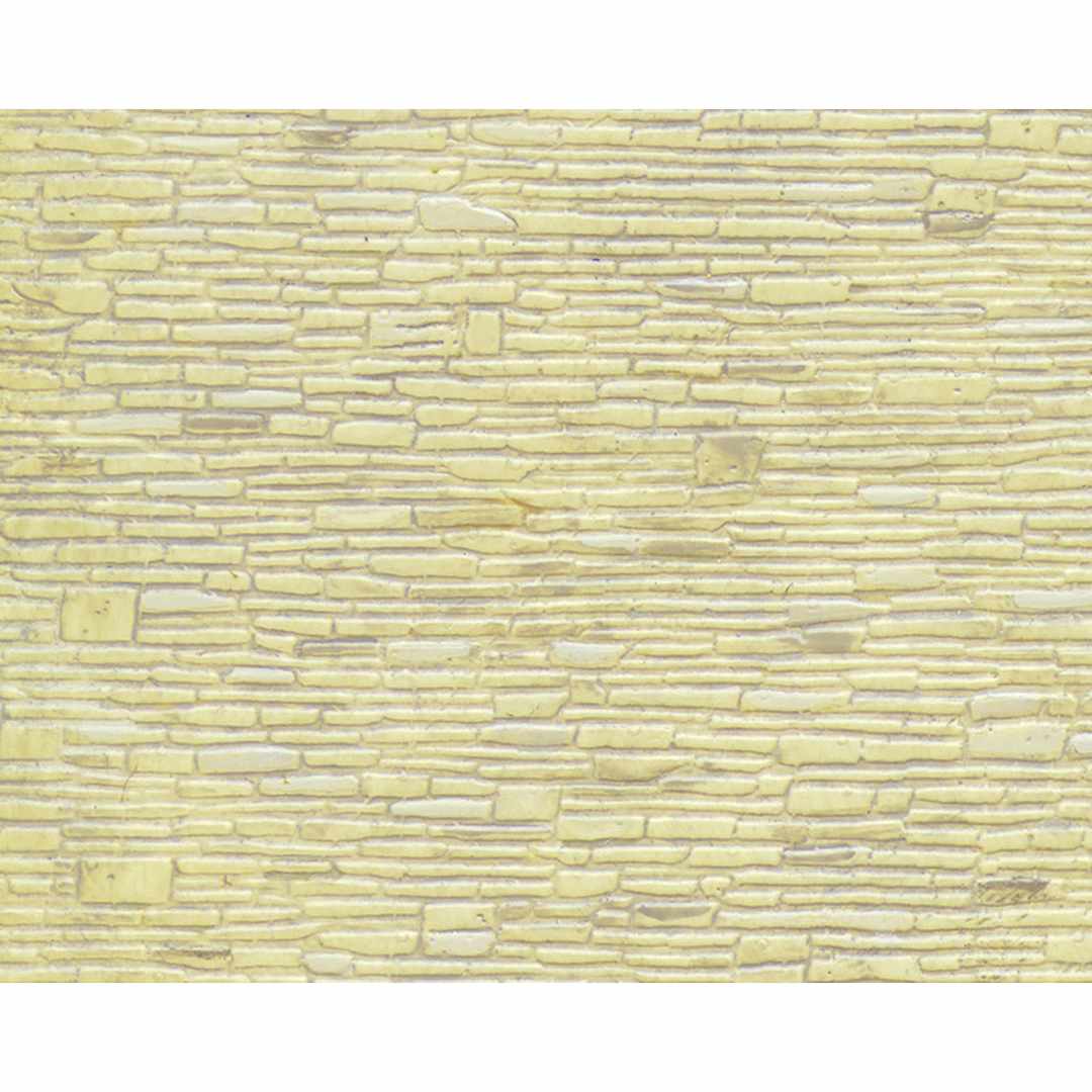 Open in modal - Plastruct Patterned Sheets, Random Coursed Stone, 1:100 Scale, finished example