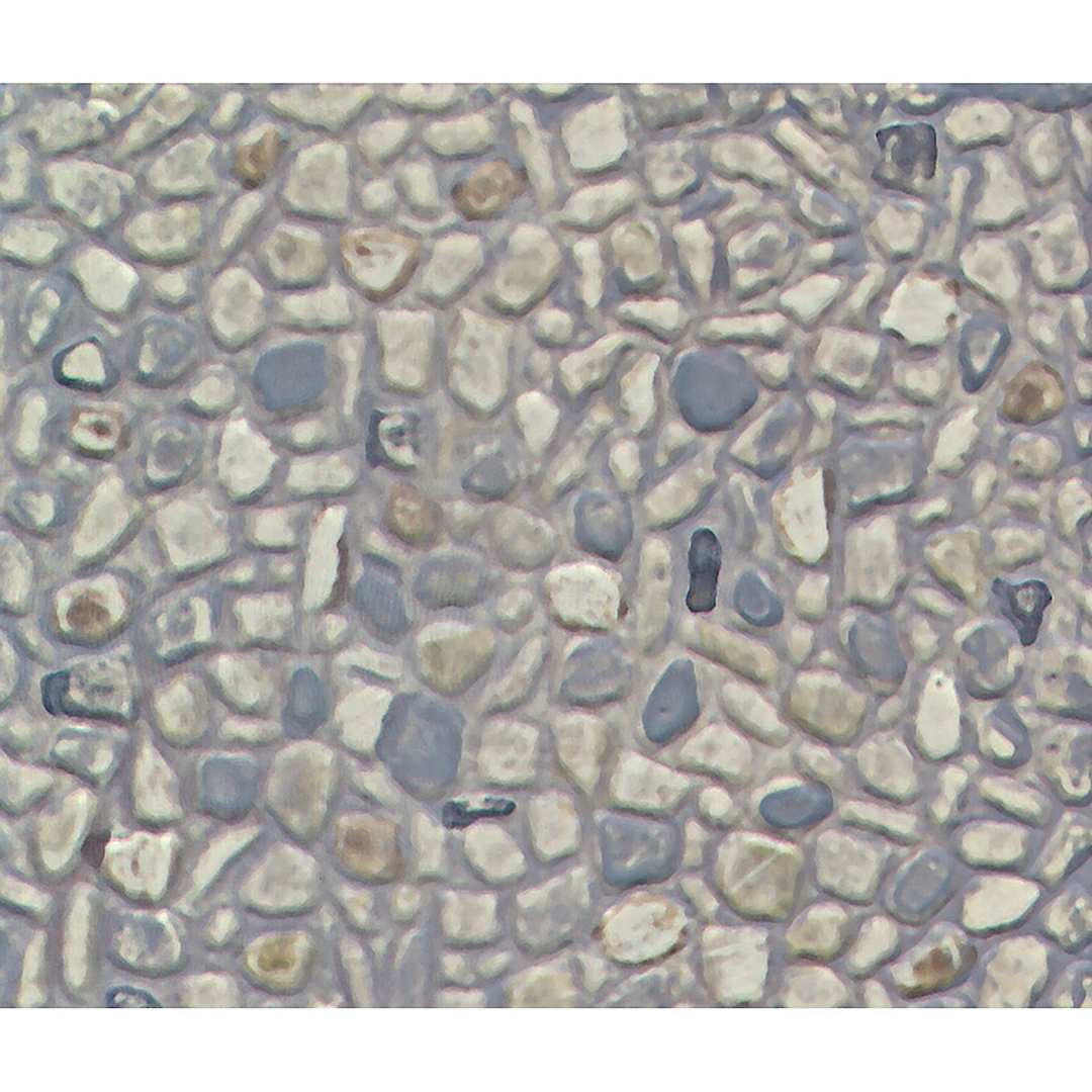 Open in modal - Plastruct Patterned Sheets, Random Stone, 1:100 Scale, finished example