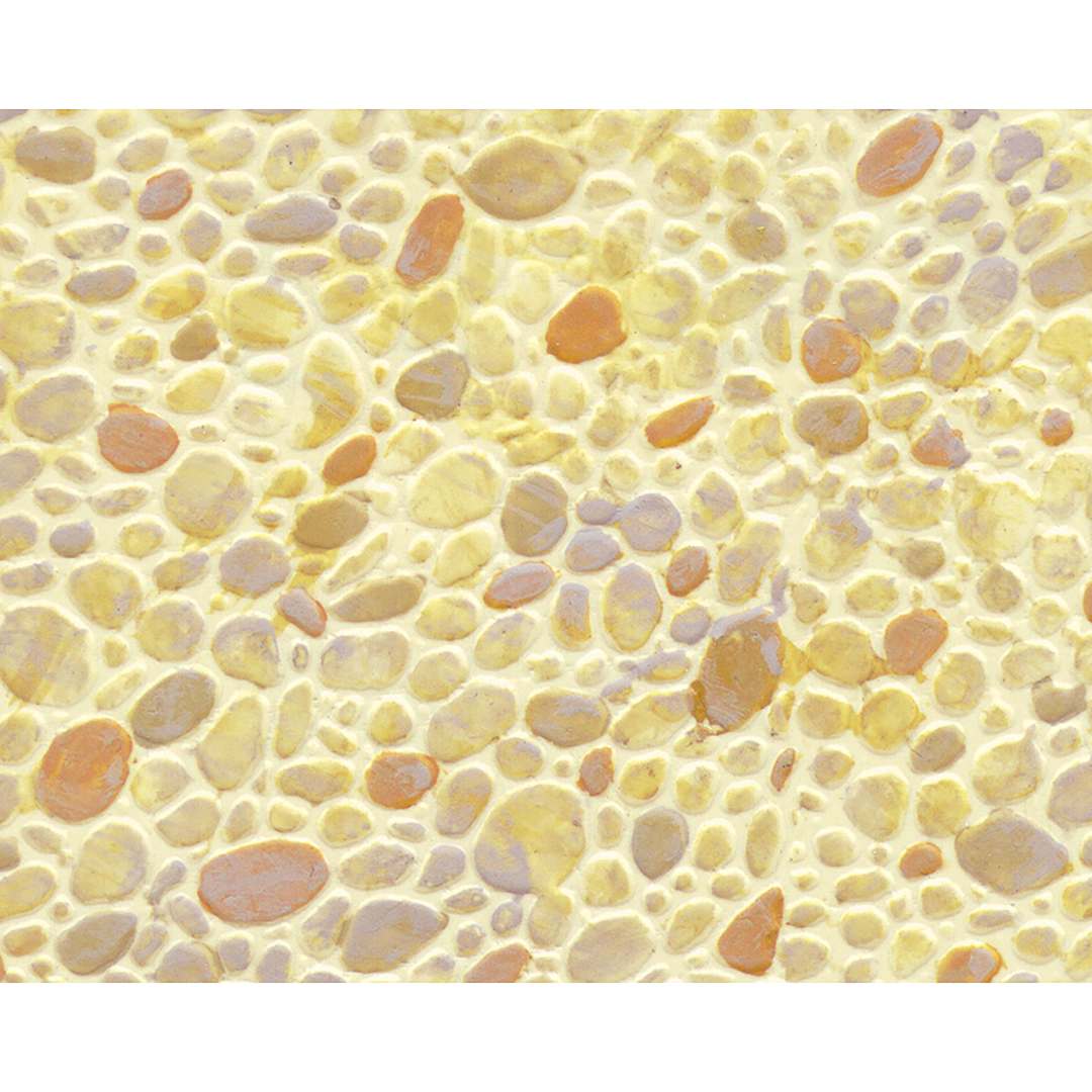 Open in modal - Plastruct Patterned Sheets, Random Polished Stone, 1:48 Scale, finished example