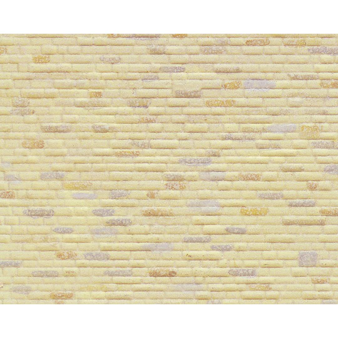 Open in modal - Plastruct Patterned Sheets, Dressed Stone, 1:100 Scale, finished example