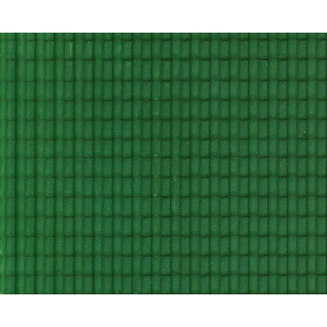Open in modal - Plastruct Patterned Sheets, Ridged Clay Tile, 1:100 Scale, finished example
