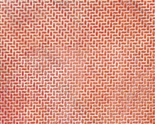 Open in modal - Plastruct Patterned Sheets, Interlocking Paving, 1:100 Scale (finished example)