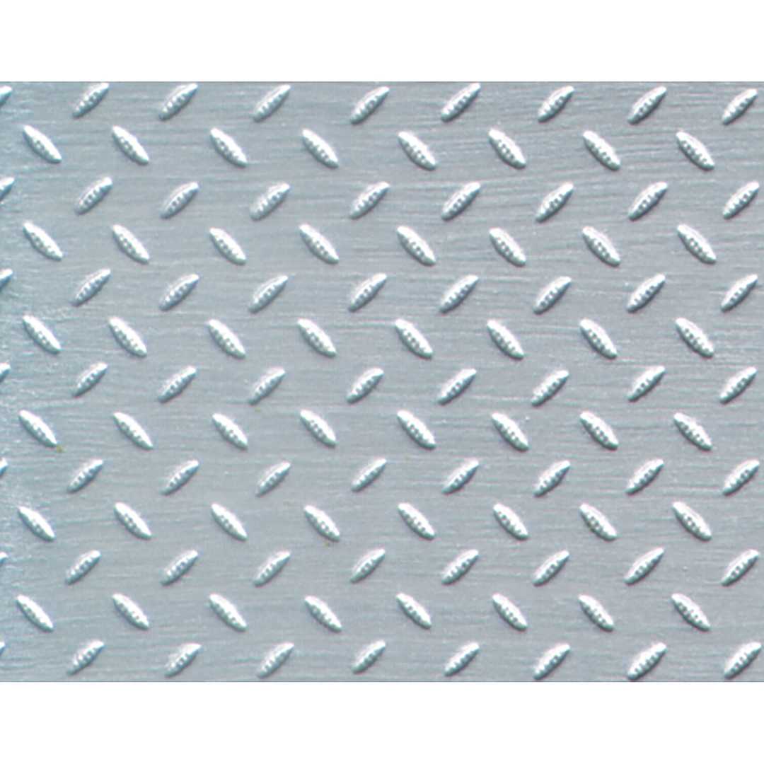 Open in modal - Plastruct Patterned Sheets, Diamond Plate, 1:16 Scale, finished example
