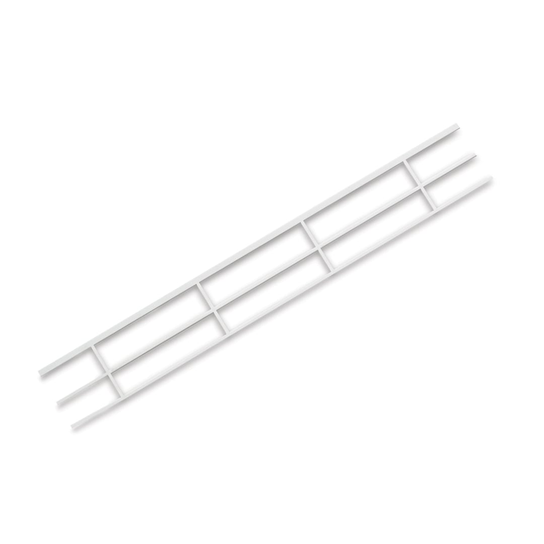 Open in modal - Plastruct Styrene Structural Hand Rails - Pkg of 2, 1:200 Scale, 1/4'' H x 7/16'' W x 3-5/8'' L