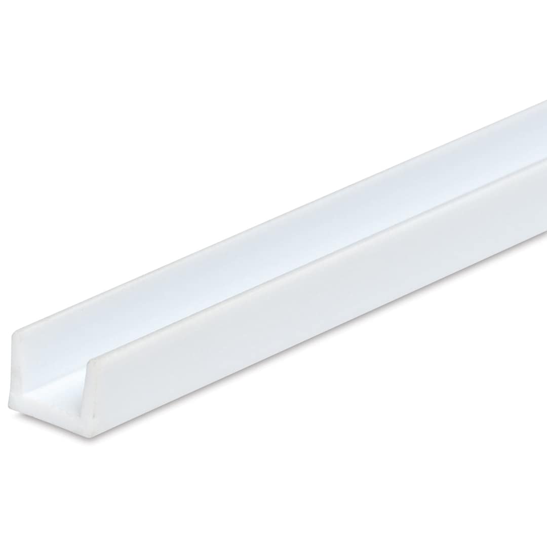 Open in modal - Plastruct Styrene Structural U Channel - Pkg of 5, 3/16'' H x 5/37'' W x 15'' L