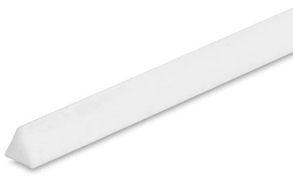 Open in modal - Plastruct Styrene Plastic Rods - Closeup of end of Triangular Rod