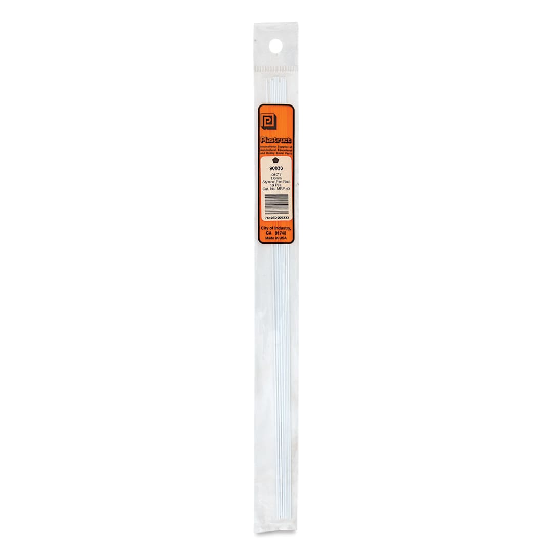 Open in modal - Plastruct Plastic Pentagon Rod - Pkg of 10, 0.04" W × 10" L