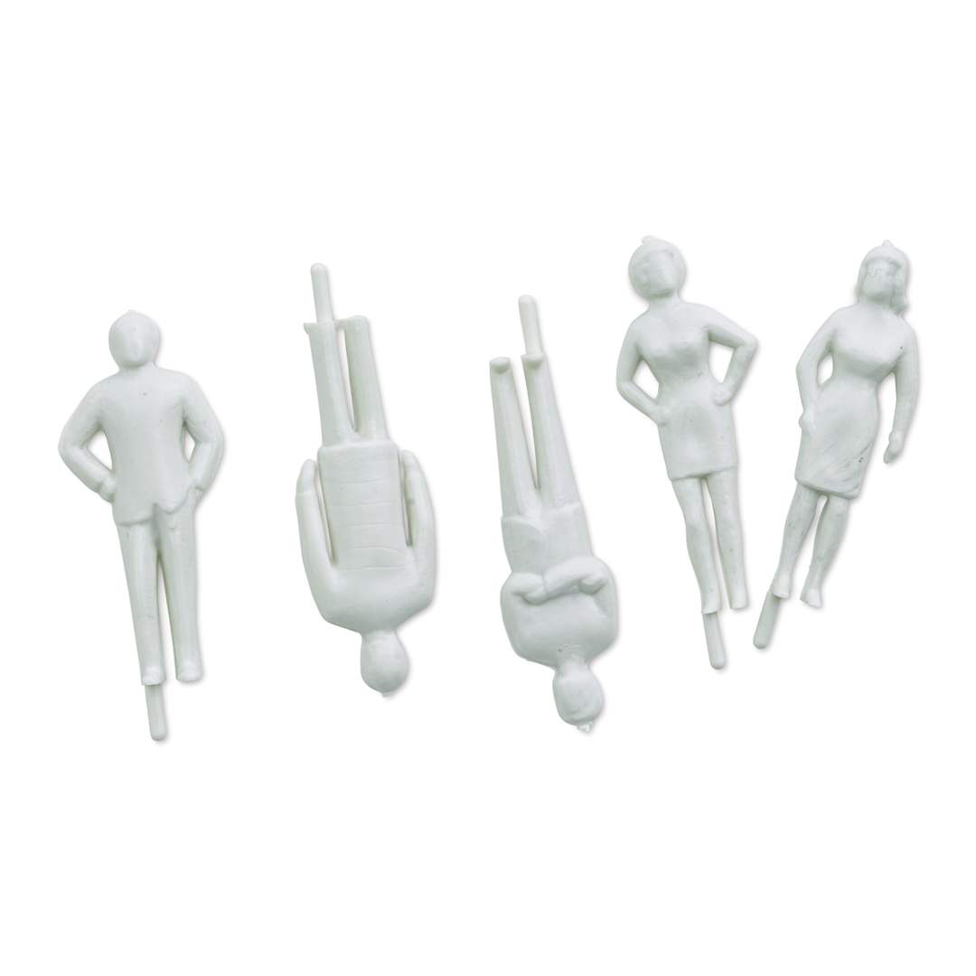 Open in modal - Plastruct Styrene Figures - Pkg of 5, 1-1/2" (out of packaging)