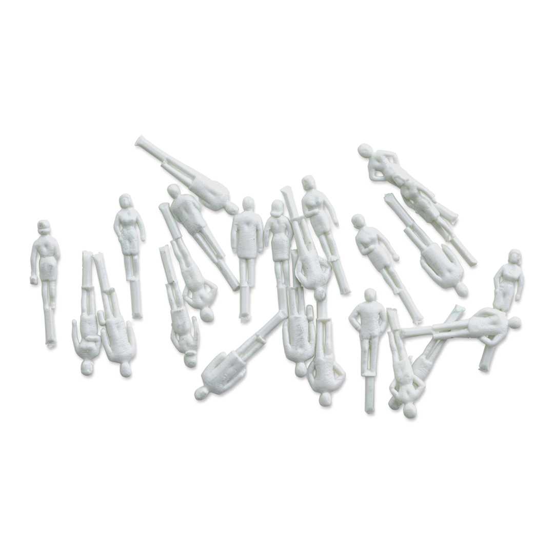 Open in modal - Plastruct Styrene Figures - Pkg of 25, 19/64" (out of packaging)