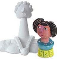 Open in modal - cubist portrait bust