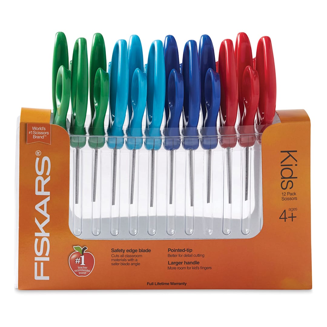 Open in modal - Fiskars Scissors - Pkg of 12, Blunt, 5"