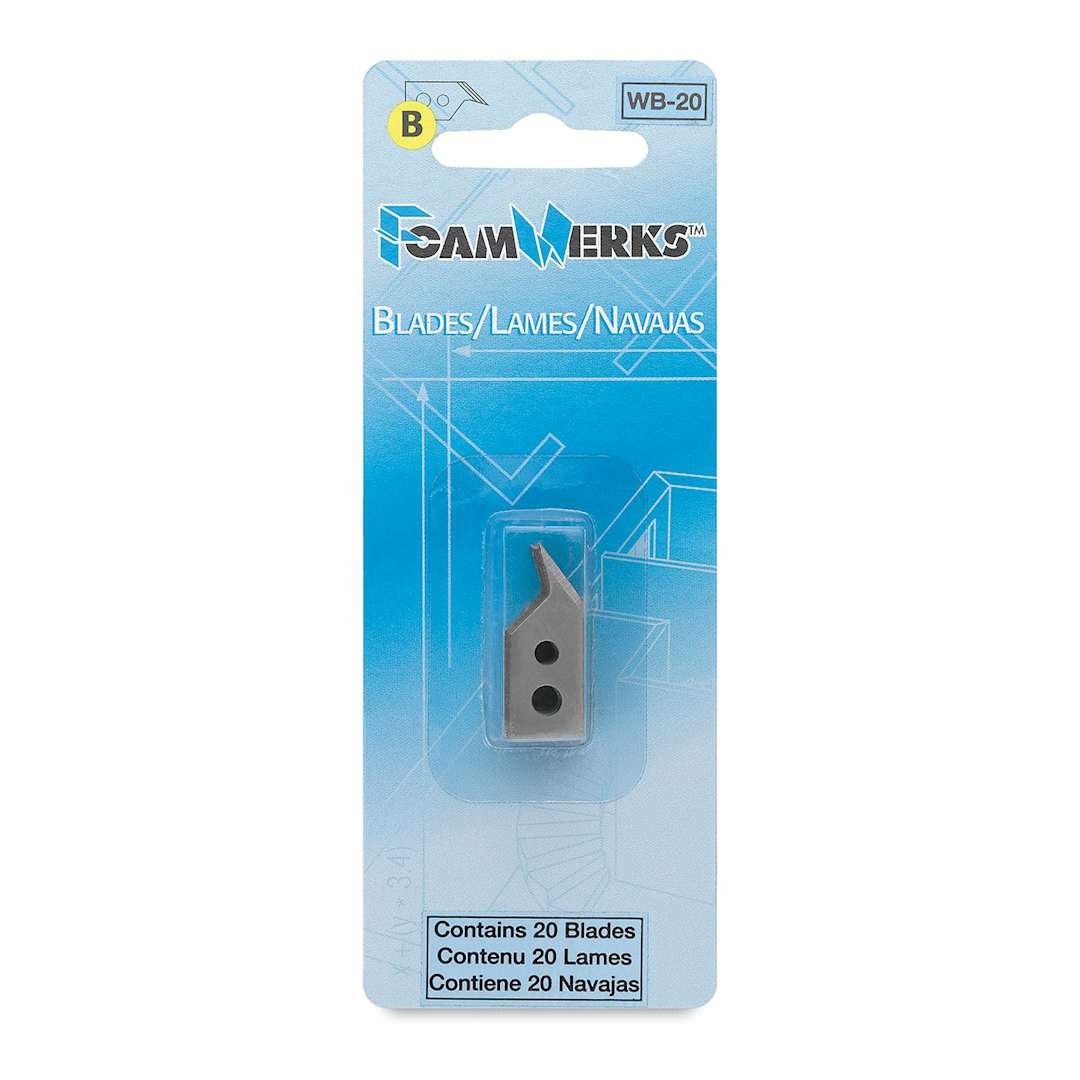 Open in modal - Logan FoamWerks - Front of 20 piece blister package of Blade B 