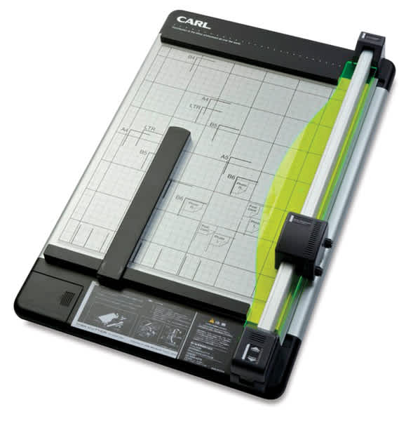 Open in modal - Carl Green Machine Heavy-Duty Rotary Trimmer - Top view of 15" trimmer
