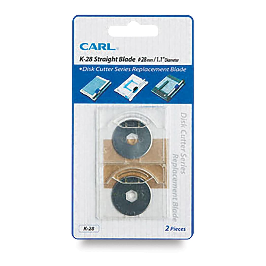 Open in modal - Carl Green Machine Heavy-Duty Rotary Trimmer Replacement Blades - Package of 2 Straight Blades