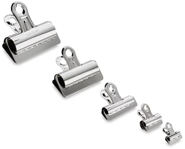 Open in modal - X-Acto Bulldog Clips - Various sizes of clips shown