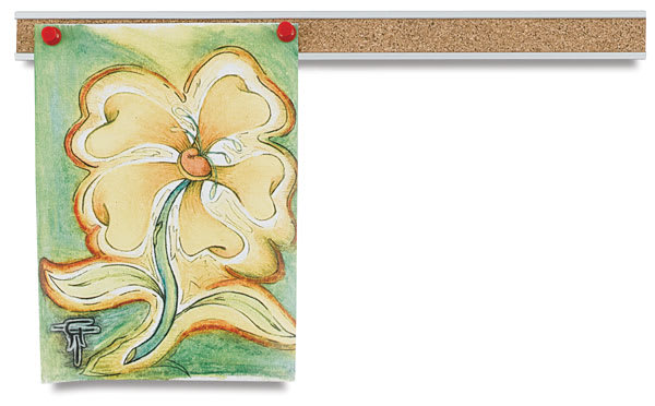 Open in modal - Claridge Map Rail - Front view of Rail holding artwork
