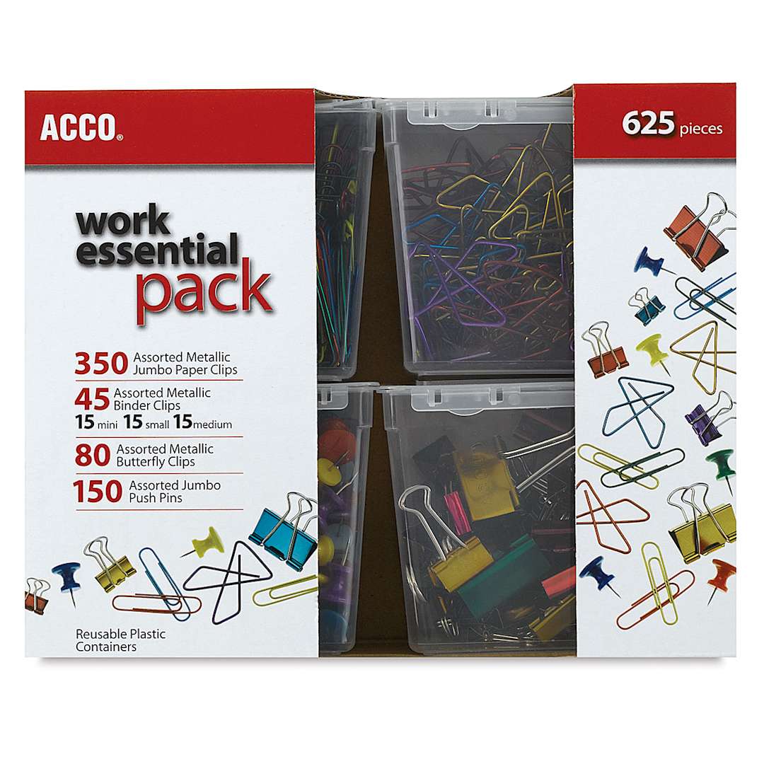Open in modal - Acco Jumbo Pack of Clips and Pins