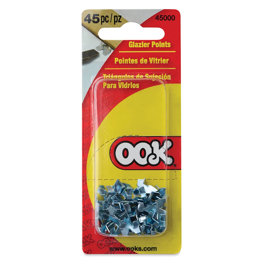 Open in modal - Ook Glazier Points - Pkg of 45, front of the packaging