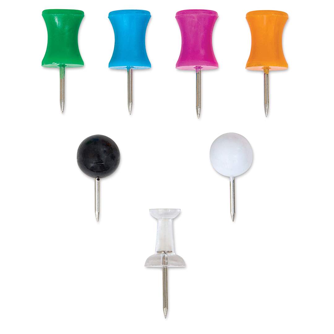 Open in modal - U Brands Push Pins - Variety Pack, Pkg of 80 one of each push pin