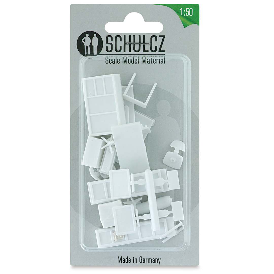 Open in modal - Schulcz Scale Model Furniture Set - Office, 1:50, 1/4" (front of package)
