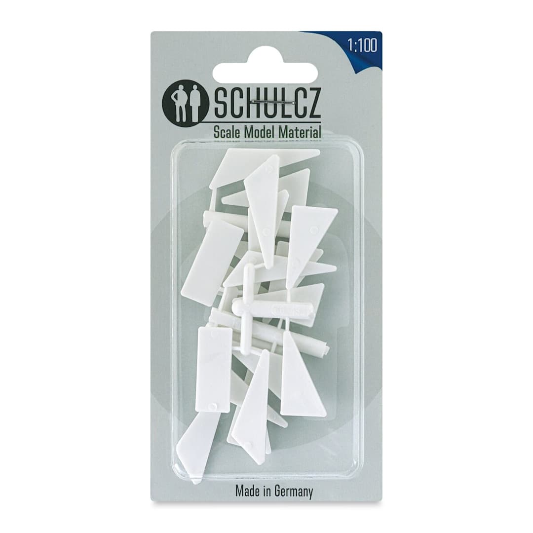 Open in modal - Schulcz Scale Model Building Parts - Straight Steps, Pkg of 16, 1:100, 1/8" (front of package)