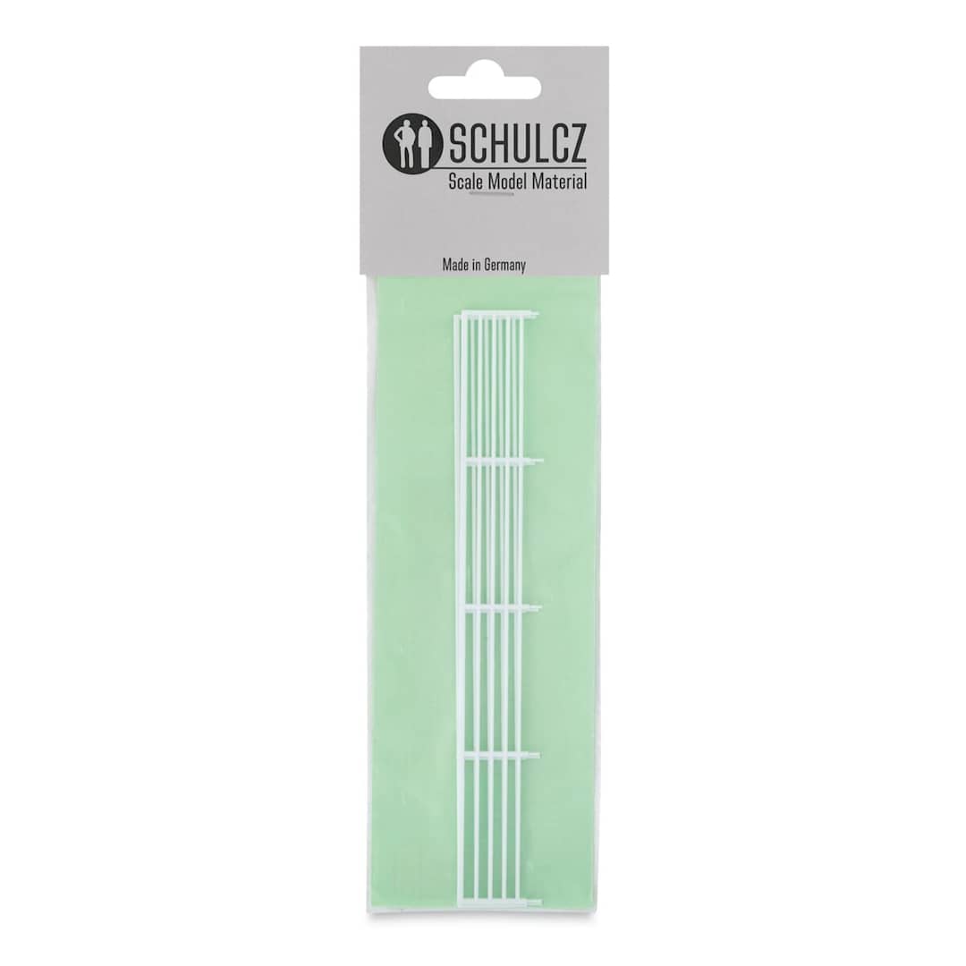 Open in modal - Schulcz Scale Model Building Parts - Balustrades, Pkg of 2, 1:50, 1/4" (front of package)