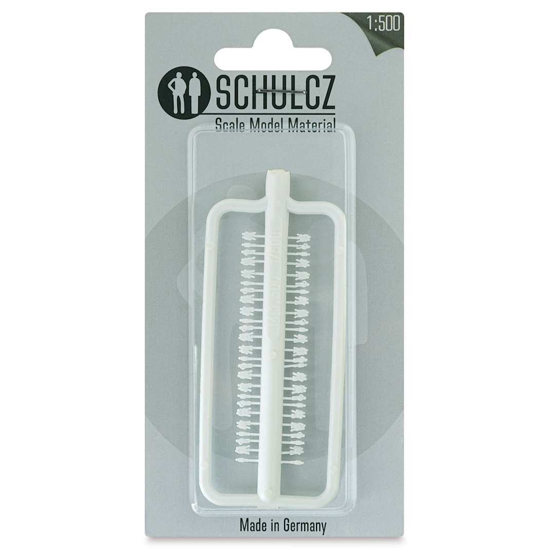 Open in modal - Schulcz Scale Model Figures - Silhouette, Pkg of 48, 1:500, 1/40" (front of package)