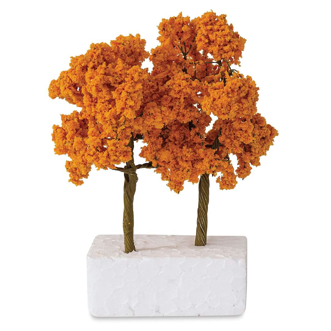 Open in modal - Schulcz Scale Model Trees - Leafy Tree, Metal Trunk, 80 mm, Pkg of 2