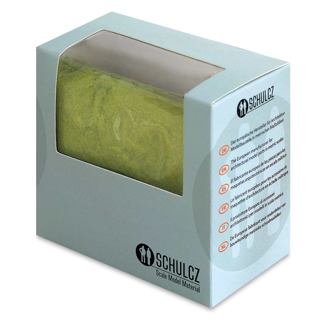 Open in modal - Schulcz Scale Model Foliage - Fiber Flock, Light Green, 50 g (front of box)