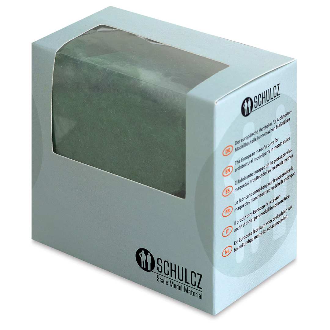 Open in modal - Schulcz Scale Model Foliage - Fiber Flock, Dark Green, 50 g (front of box)
