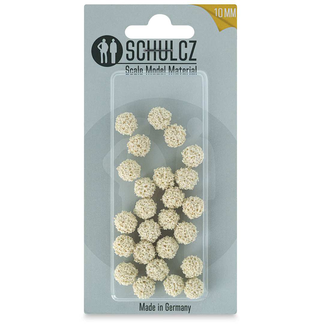 Open in modal - Schulcz Scale Model Foliage Spheres - Rubber Sponge, 10 mm, Pkg of 25 (front of package)