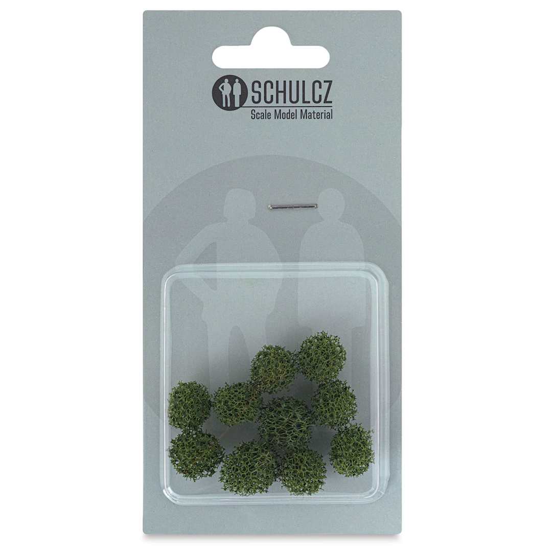 Open in modal - Schulcz Scale Model Foliage Spheres - Plant Foam, 13 mm, Pkg of 10 (front of package)