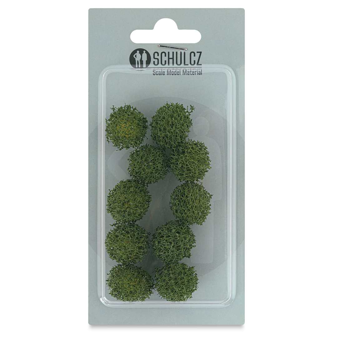 Open in modal - Schulcz Scale Model Foliage Spheres - Plant Foam, 19 mm, Pkg of 10 (front of package)
