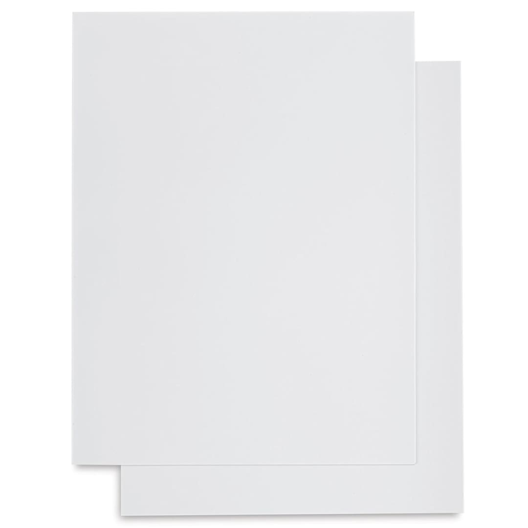 Open in modal - Schulcz Thermoplastic Sheet - Polystyrene, White, Pkg of 2, 1 mm, 11-3/4" x 15-3/4" (front of product)