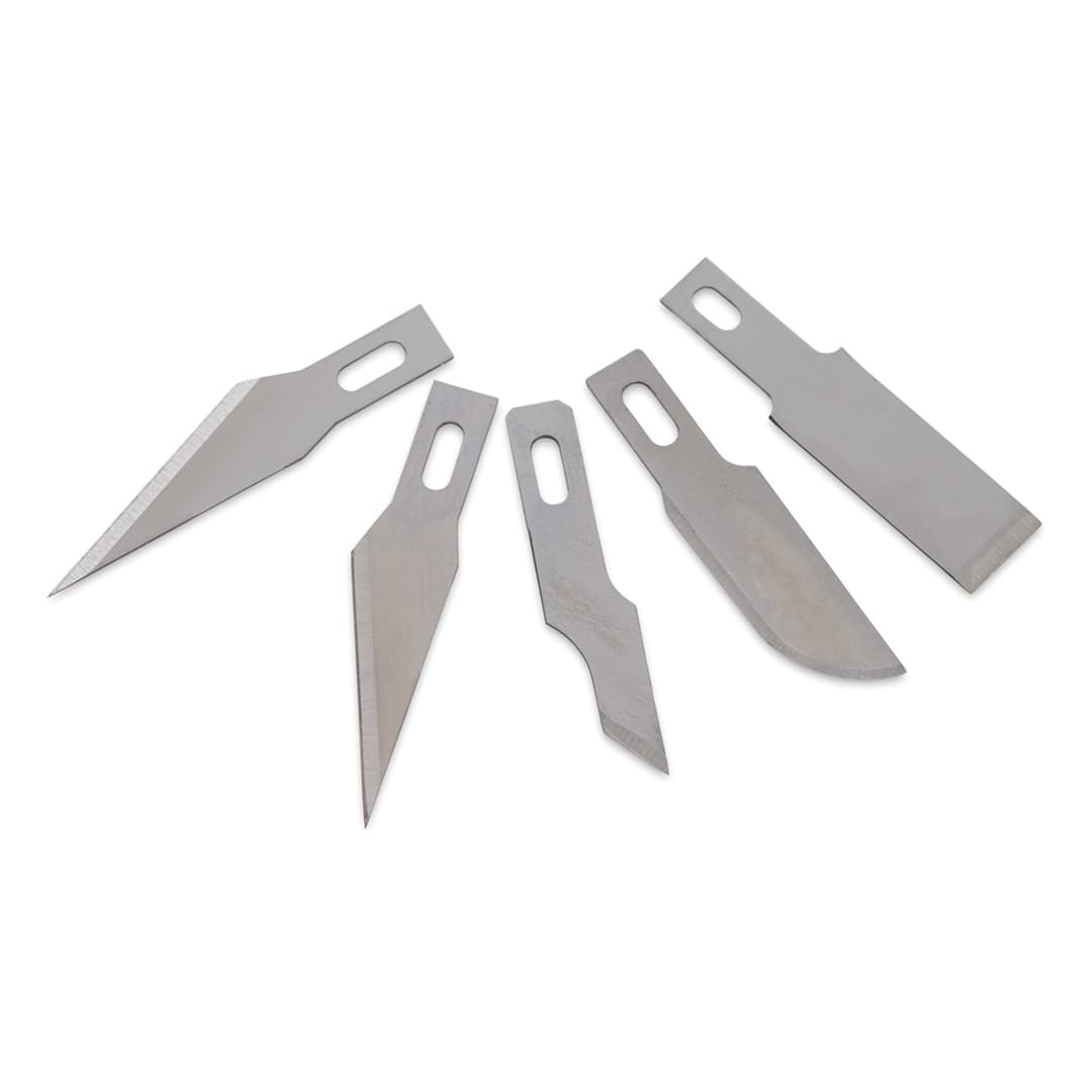 Open in modal - Excel Blades Hobby Blades - Stainless Steel, 5 Light Duty Blade Assortment