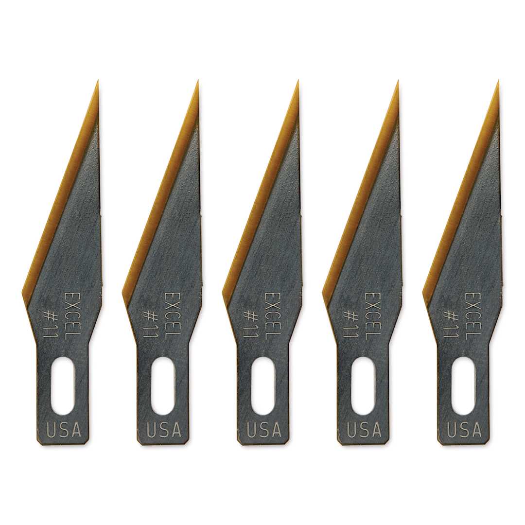Open in modal - Excel Blades #11 Zirconium Nitride Coated Blades - Pkg of 5